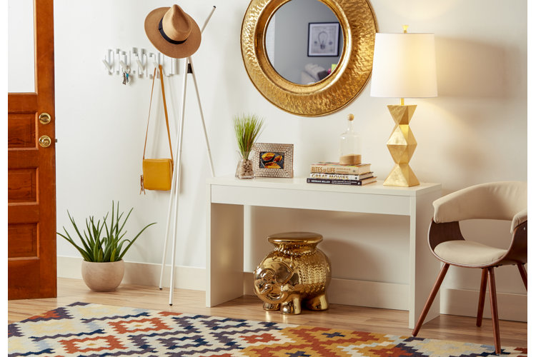 Foyer table with discount stools